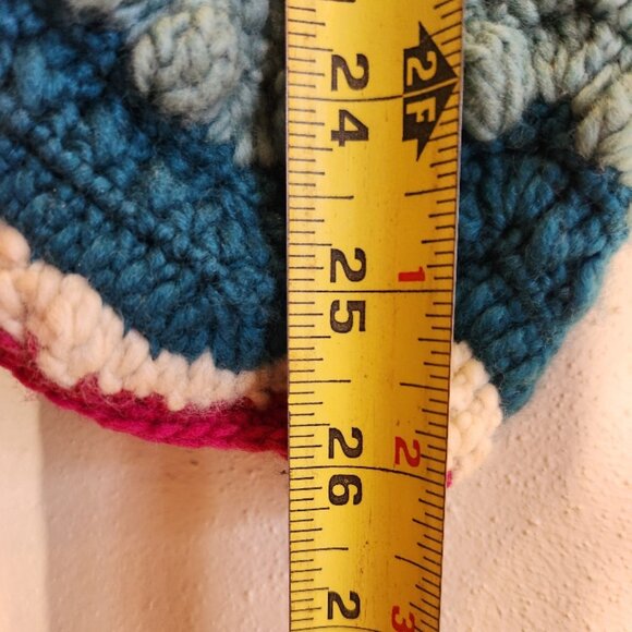 French Knot exclusively for Sundance Chevron Cardigan Women's Size L Hand Made - Picture 12 of 12